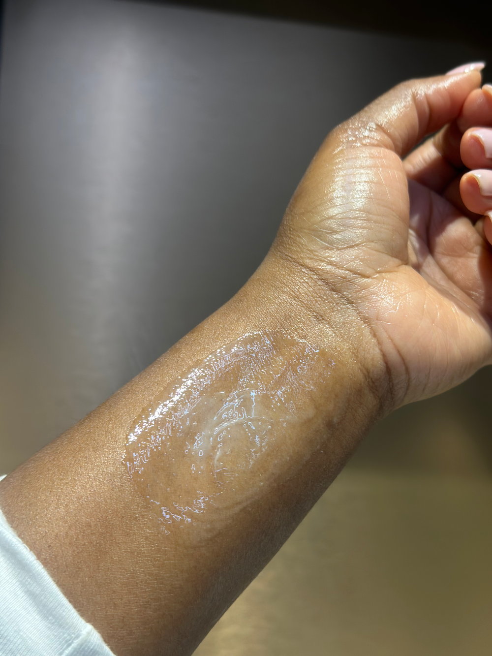 <img src="shea-butter-balm.jpg" alt="Rich Shea Butter Balm melting into skin, perfect for dry areas and dark spots with soothing essential oils">