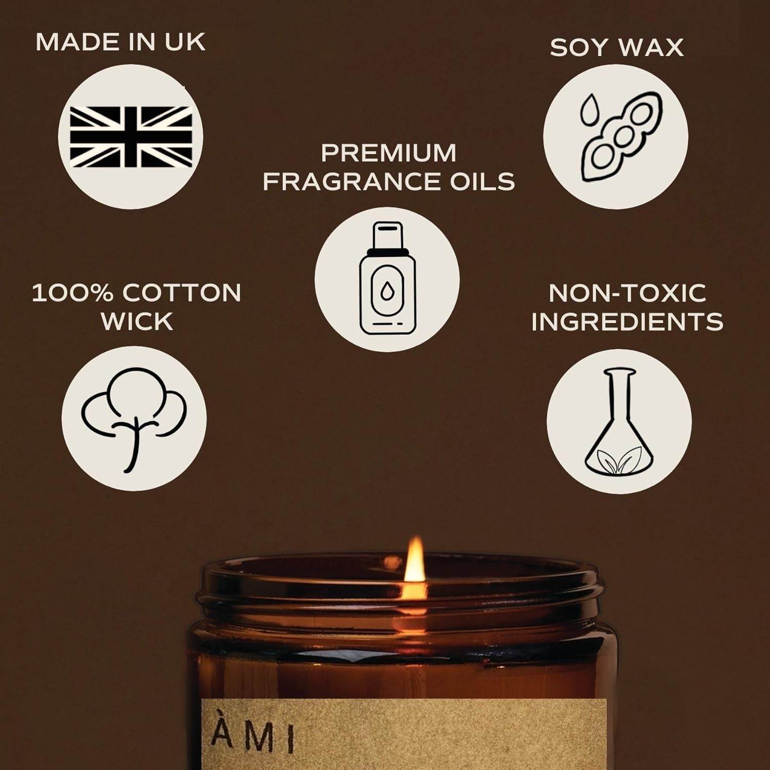 <p>Our Woodland Harmony Soy Wax Candle offers a luxurious scent profile with top notes of Bergamot, Grapefruit, and Black Pepper. Middle notes of Lavender, Maple Leaf, and Night Blooming Jasmine blend with the rich base notes of Cedarwood, Vetiver, Oak, and Woodland Musk for a sophisticated, calming aroma. Hand-poured in London using eco-friendly materials, this candle is made with 100% soy wax, lead-free cotton wicks, and high-quality fragrance oils. It’s vegan, cruelty-free, and burns cleanly for up to 50