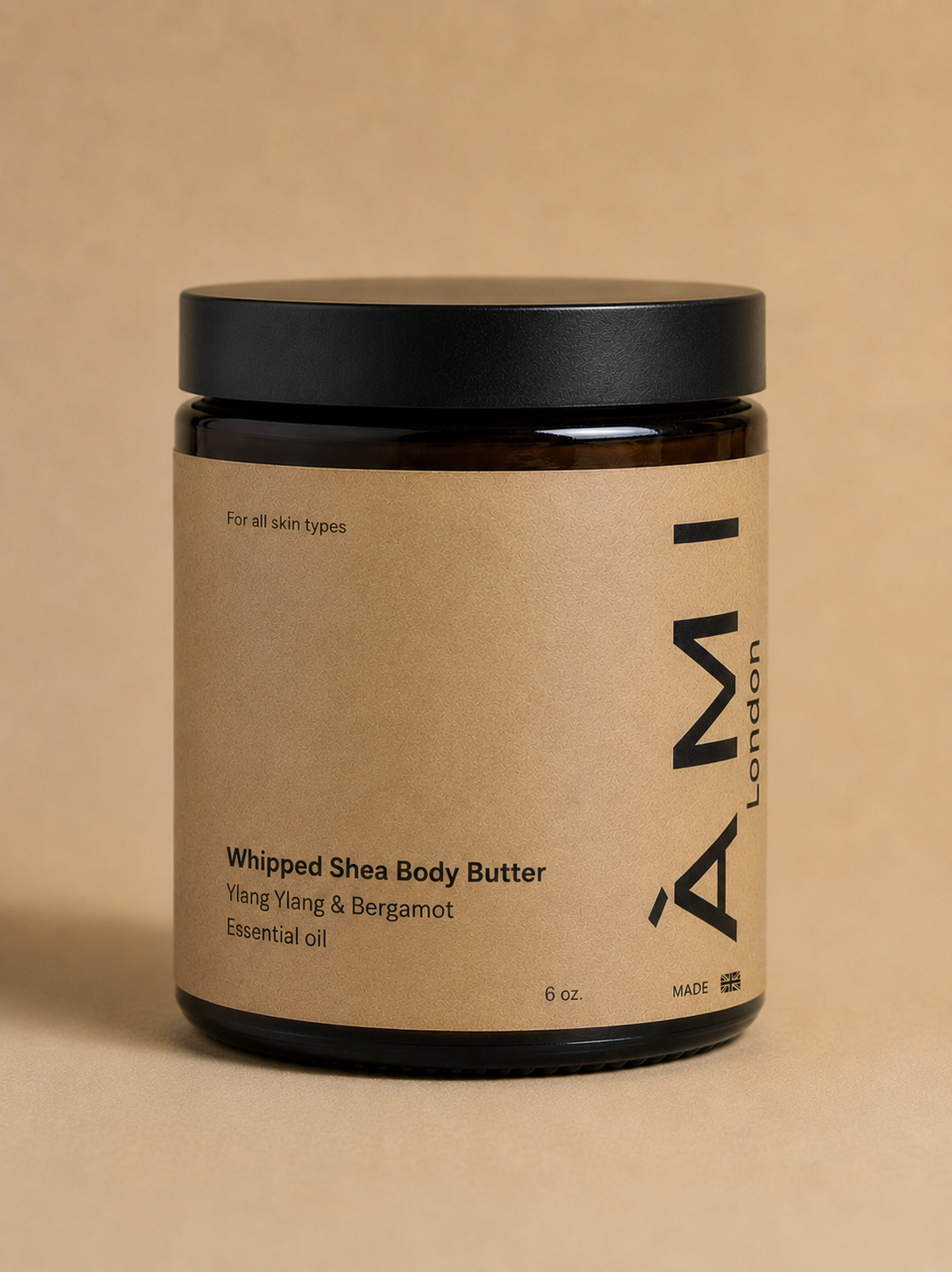 SHEA BUTTER (WHIPPED) with Ylang Ylang and Bergamot Essential Oil - AMI London
