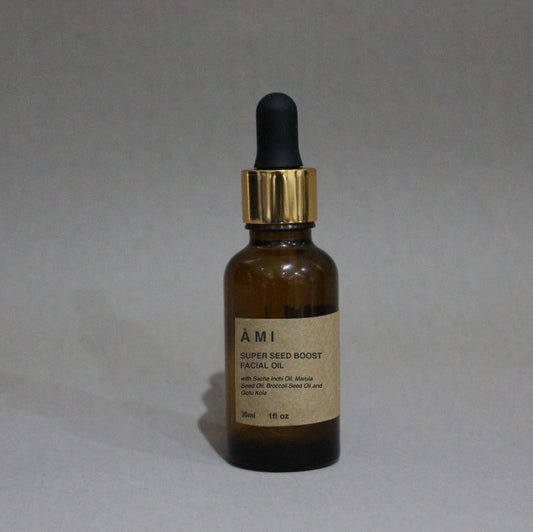 <img src="super-seed-boost-facial-oil.jpg" alt="Antioxidant-rich facial oil with Gotu Kola, Marula, and Sacha Inchi oils for a nourishing glow and skin repair">